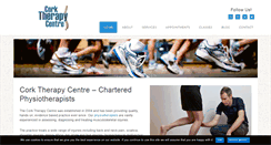 Desktop Screenshot of corktherapycentre.com